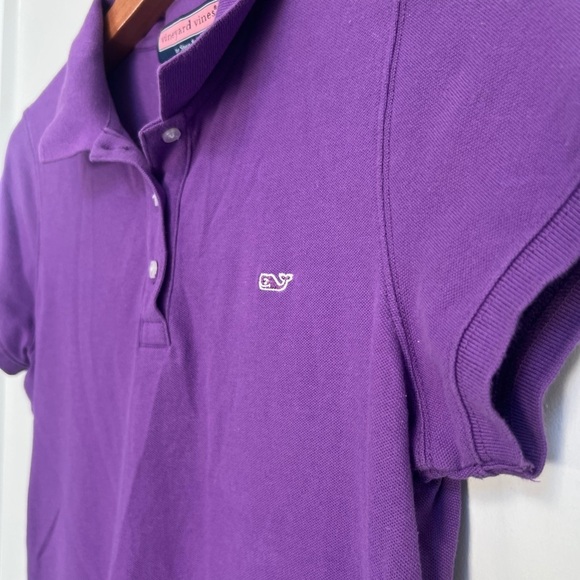 Vineyard Vines Women’s Tennis Golf Dress Polo Colar Purple Short Sleeve Medium - Picture 2 of 5